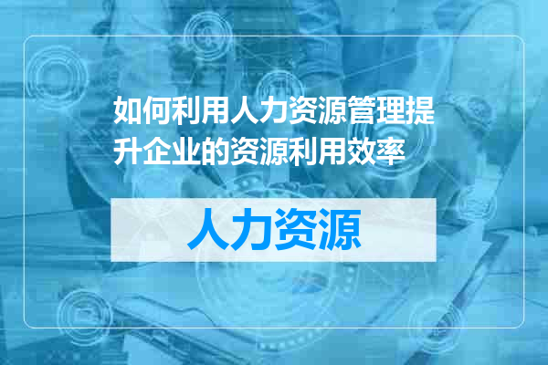 如何利用人力资源管理提升企业的资源利用效率