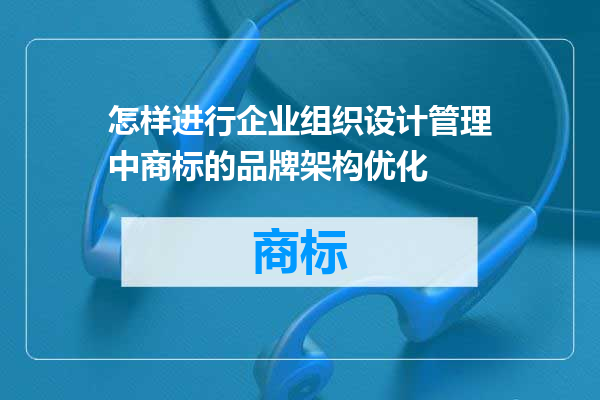 怎样进行企业组织设计管理中商标的品牌架构优化