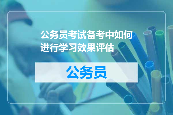 公务员考试备考中如何进行学习效果评估