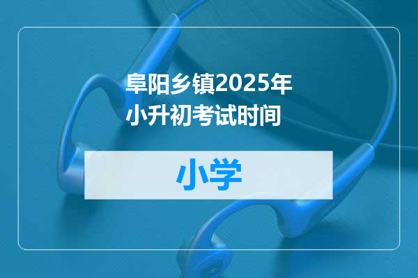 阜阳乡镇2025年小升初考试时间
