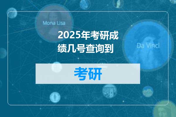 2025年考研成绩几号查询到