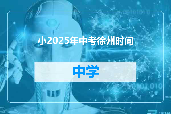 小2025年中考徐州时间