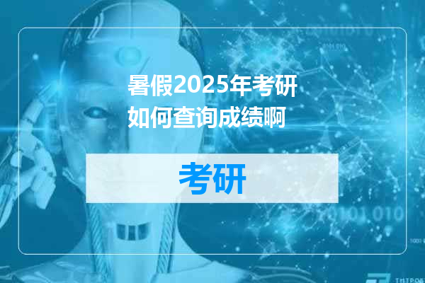 暑假2025年考研如何查询成绩啊