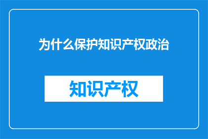 为什么保护知识产权政治